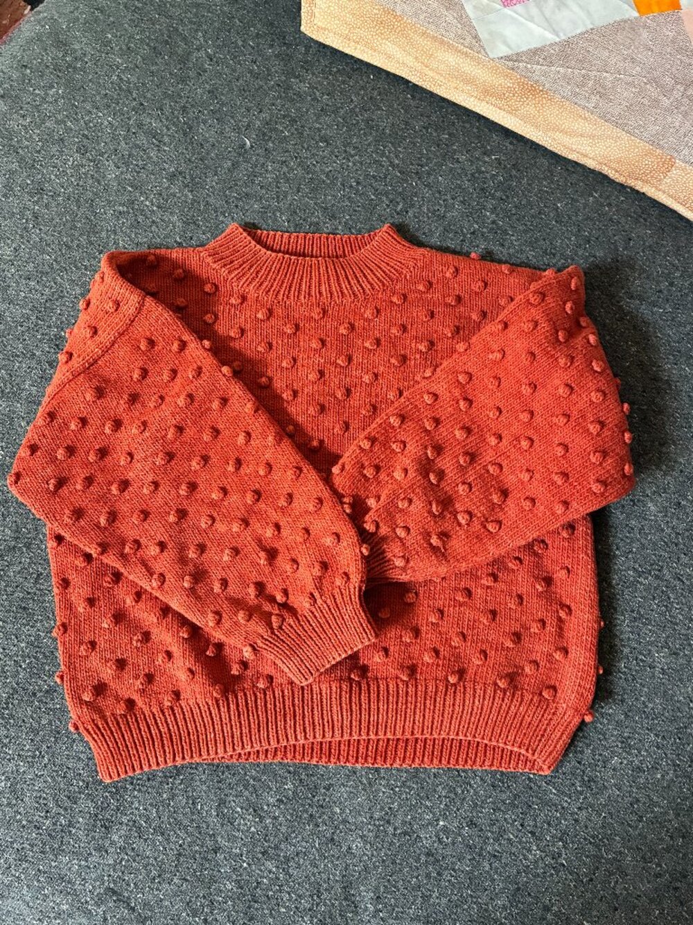 Misha and Puff Kids Cotton Popcorn Sweater